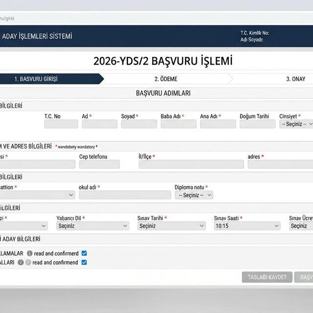 YDS/2 başvuru ekranı açıldı!