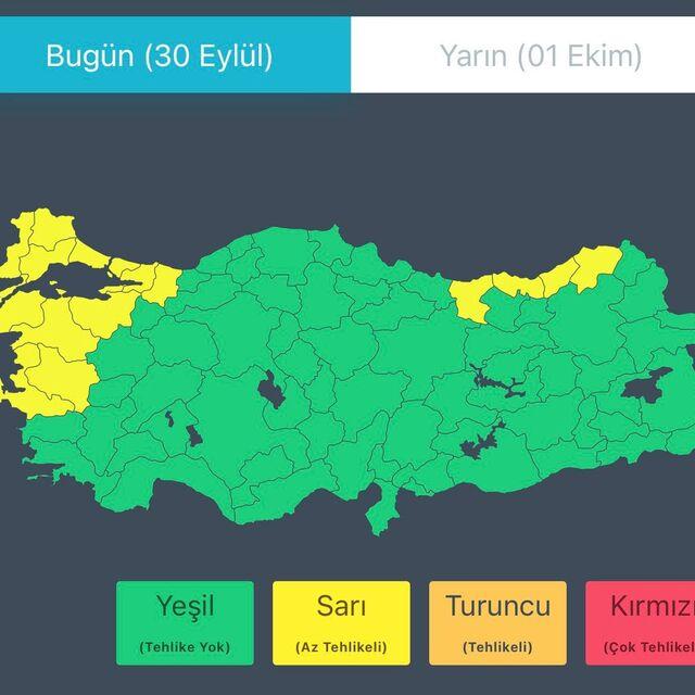 Birçok kente sağanak uyarısı!