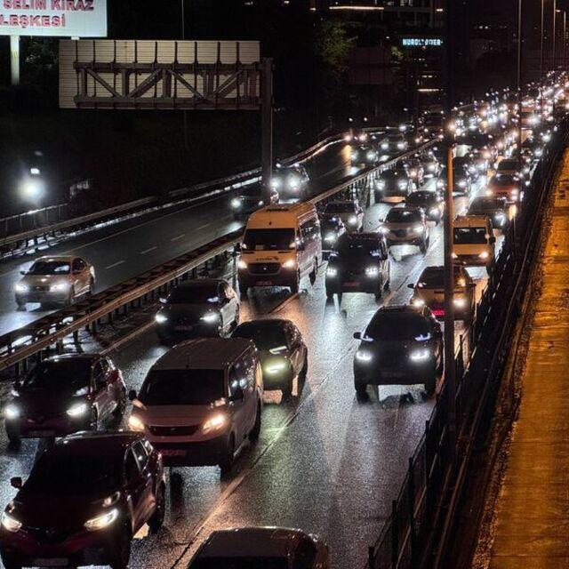 İstanbul'da trafik yoğunluğu