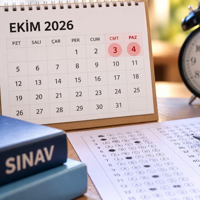 3-4 Ekim 2026 hafta sonu sınav takvimi