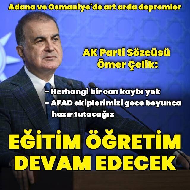 "Eğitim öğretim devam edecek"