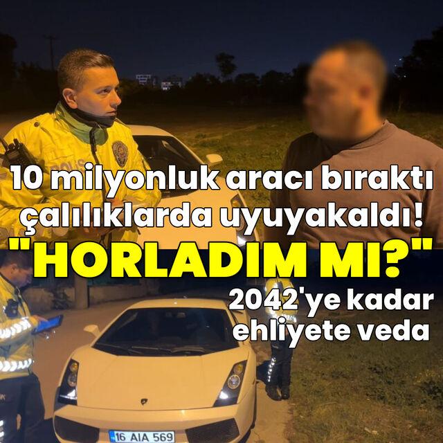 10 milyonluk araçla kaçtı, uykuda yakalandı