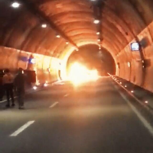 Kaza sonrası yanarak can verdi