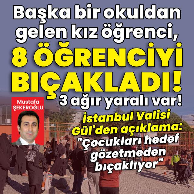 Başka bir okuldan üniformasıyla geldi, 8 öğrenciyi bıçakladı!