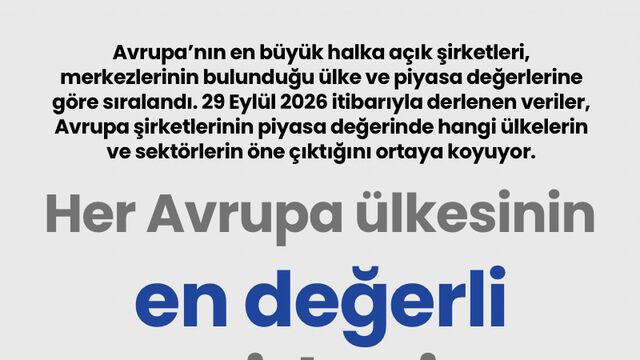 Her Avrupa ülkesinin en değerli şirketi
