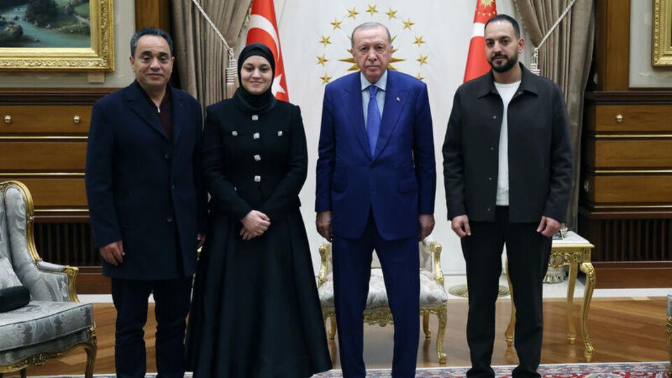 Cumhurbaşkanı Erdoğan, Hind Rajab'ın ailesini kabul etti