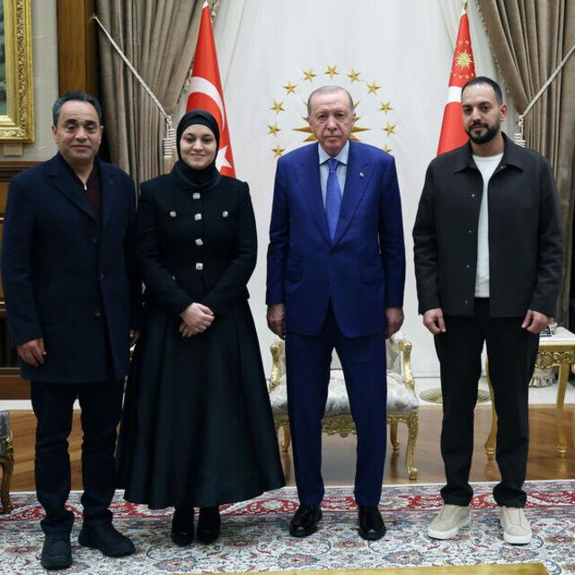 Cumhurbaşkanı Erdoğan, Hind Rajab'ın ailesini kabul etti
