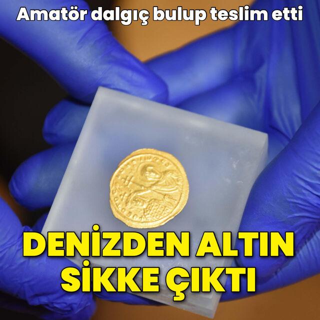 Denizden tarihi sikke çıktı