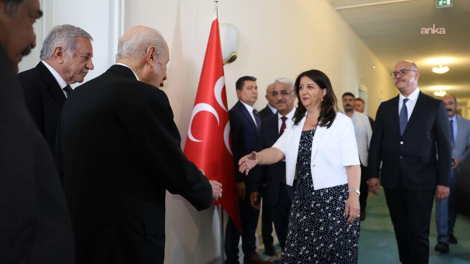 DEM heyeti, MHP lideri Bahçeli ile görüştü
