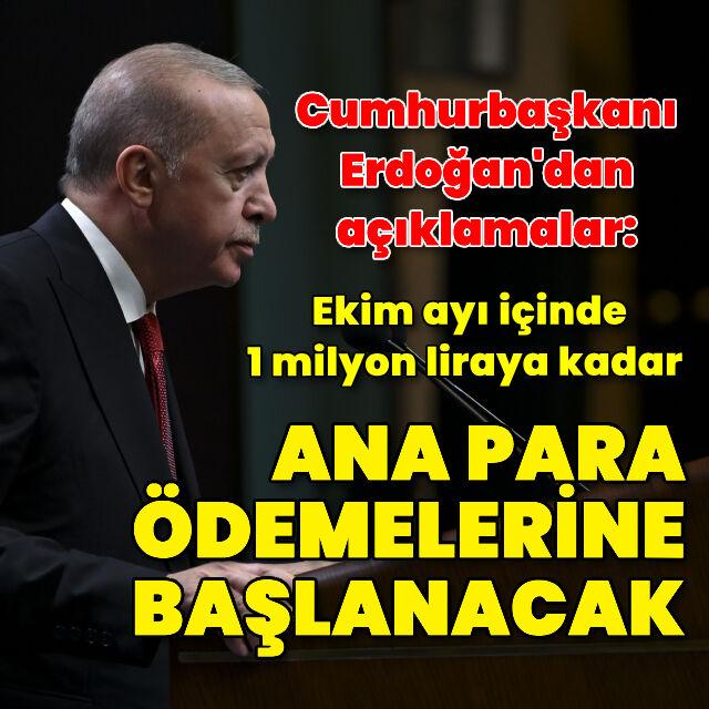 Cumhurbaşkanı Erdoğan'dan açıklamalar