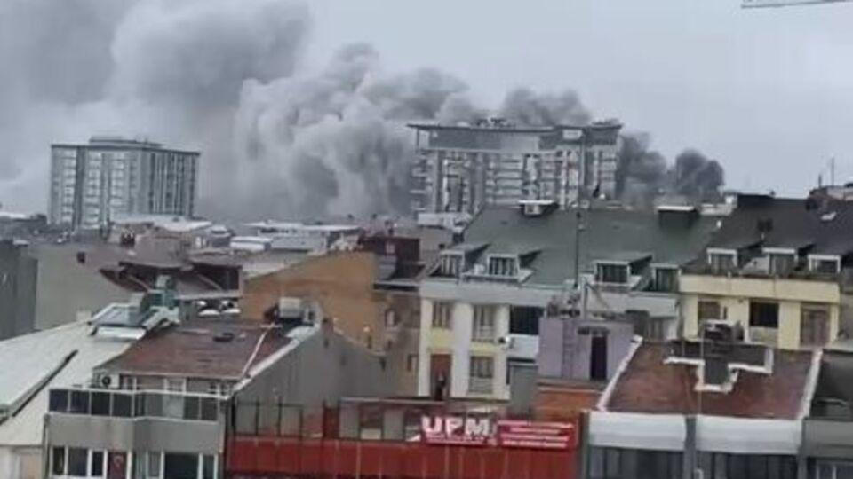 İstanbul'da sanayi sitesinde yangın