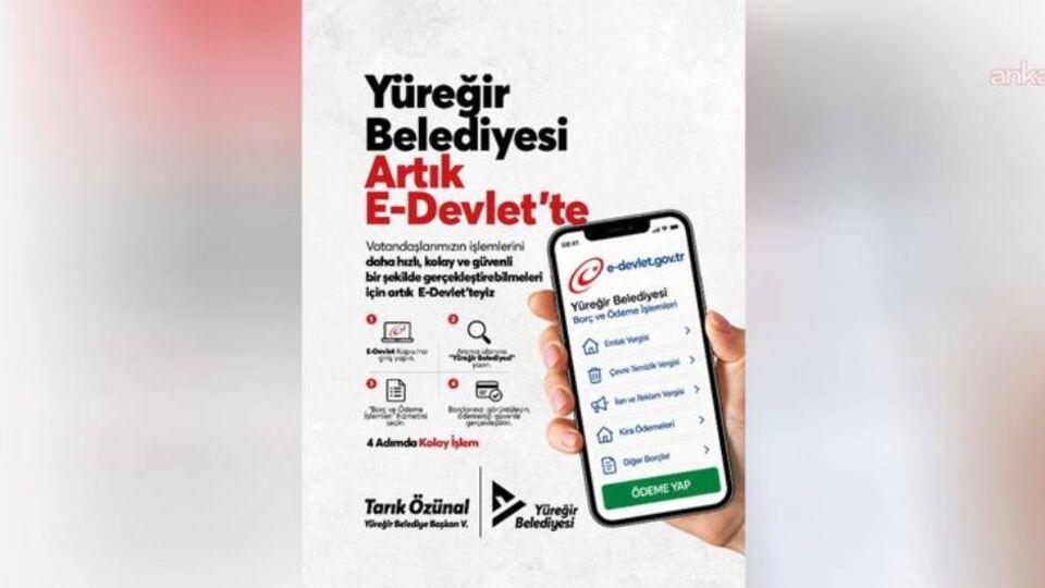 Yüreğir Belediyesi e-Devlet'e taşındı