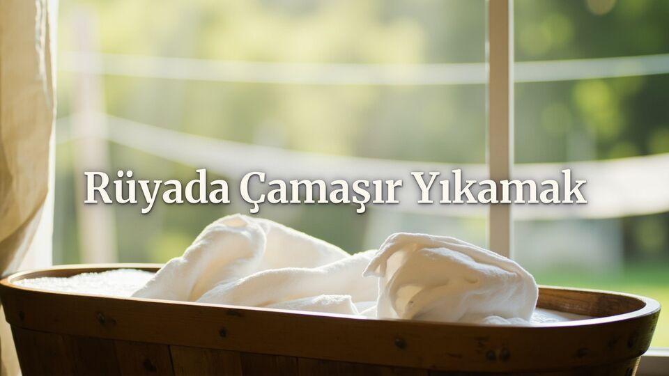Rüyada çamaşır yıkamak tabiri