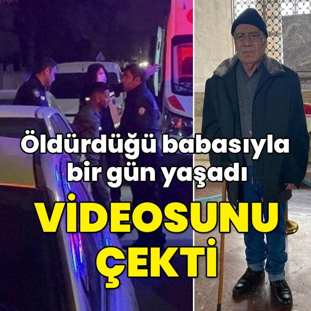 Öldürdüğü babasıyla bir gün yaşadı! Videosunu çekti
