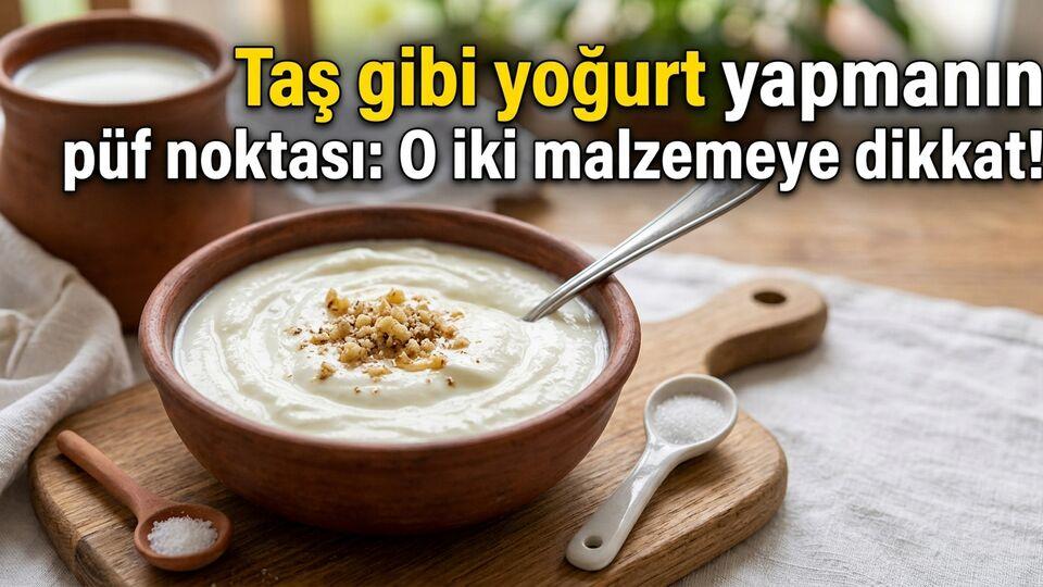 Taş gibi yoğurt yapmanın püf noktası