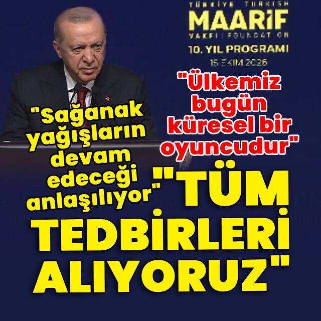 Cumhurbaşkanı Erdoğan'dan açıklamalar