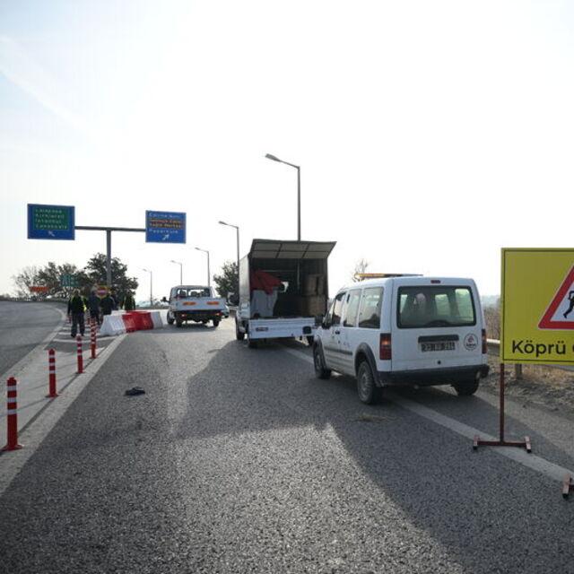 Edirne-Kapıkule bağlantı yolu trafiğe kapatıldı