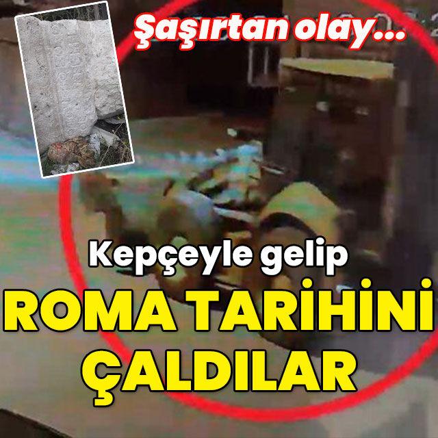 Kepçeyle gelip Roma tarihini çaldılar