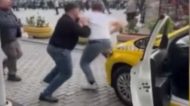 Taksiciler yolu ringe çevirdi