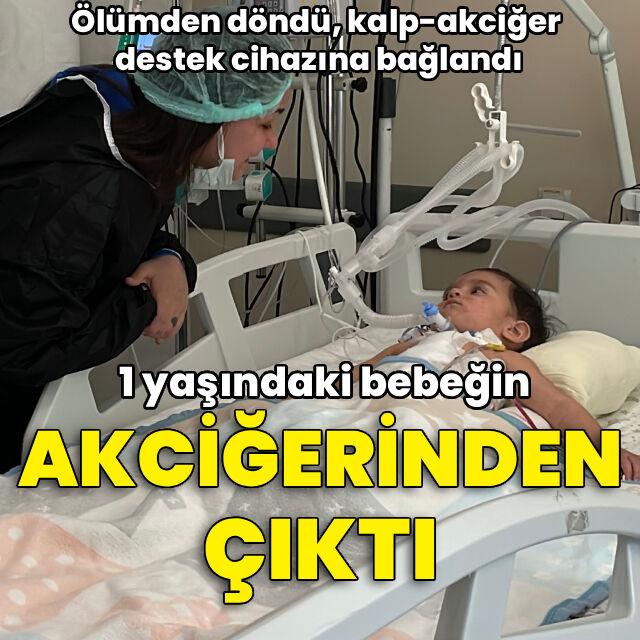 1 yaşındaki bebeğin akciğerinden çıktı!