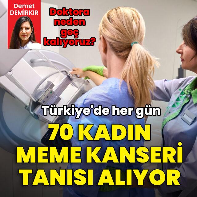 Türkiye'de günde 70 kadın meme kanseri tanısı alıyor
