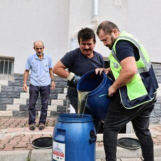 Talas'ta 15 ton bitkisel atık yağ toplandı