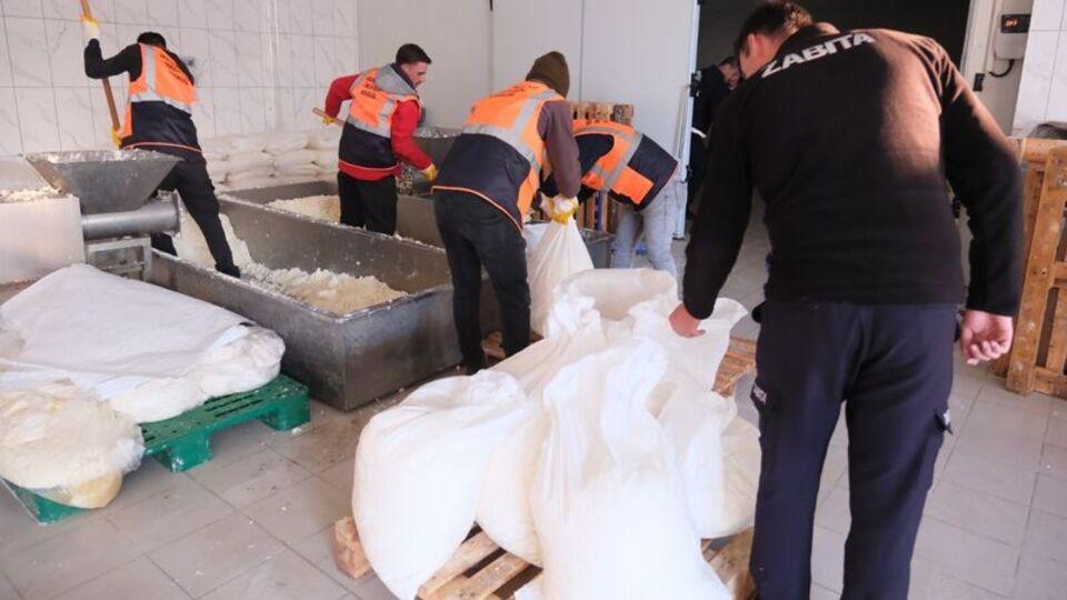 Konya'da 9 ton peynire el konuldu