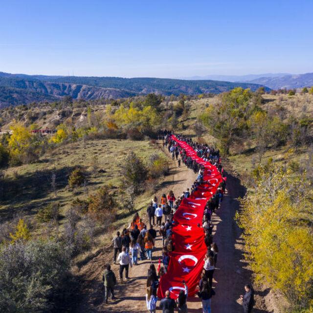 Çankırı'da "17. İstiklal Yolu Yürüyüşü"