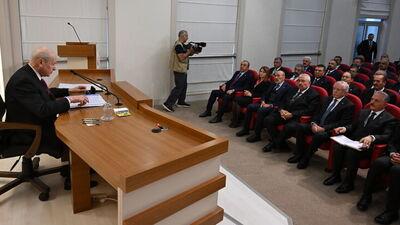 Bahçeli, il başkanları ile bir araya geldi