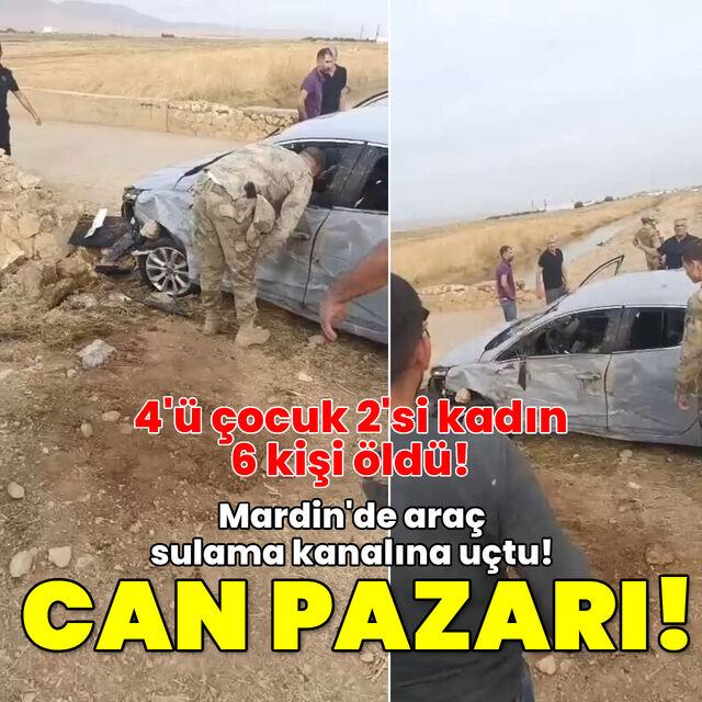 Otomobil su kanalına uçtu: 4'ü çocuk, 6 ölü
