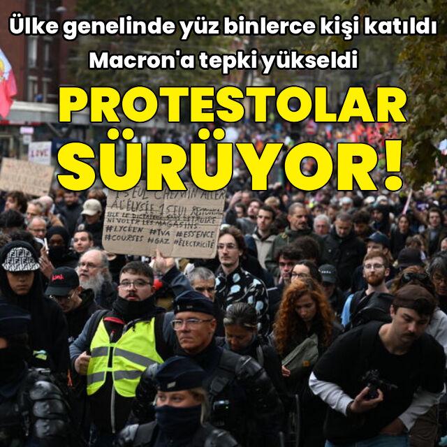 Fransa'da protestolar sürüyor