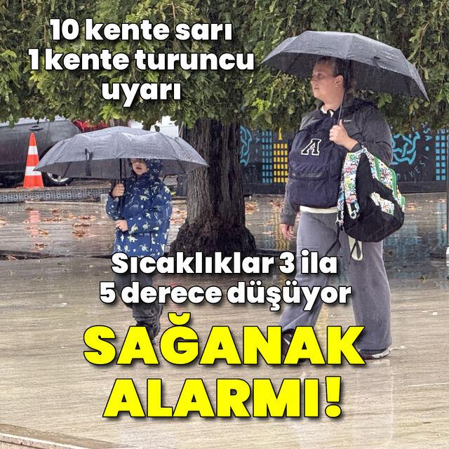 Kuvvetli sağanak! Sıcaklıklar düşüyor