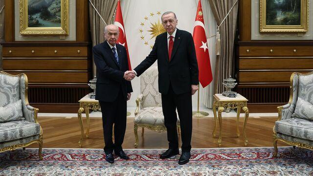 Cumhurbaşkanı Erdoğan ile Bahçeli görüştü