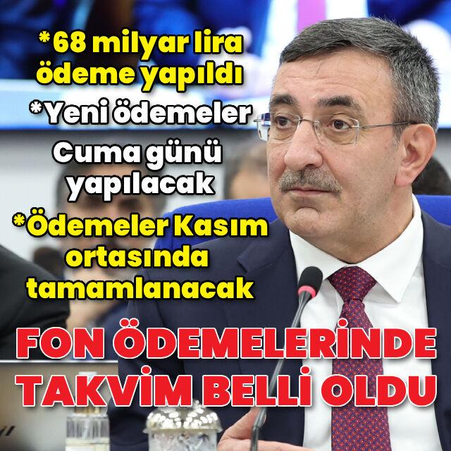 Cevdet Yılmaz: Ödemeler Cuma günü
