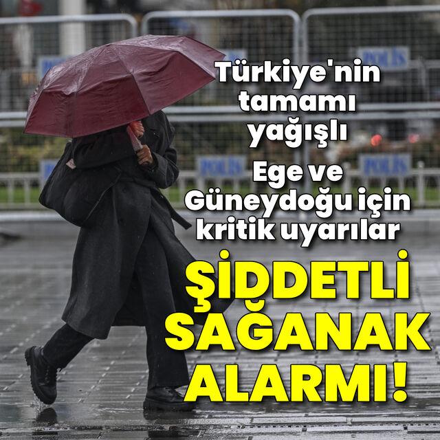Şiddetli yağış uyarısı! Üst üste uyarılar