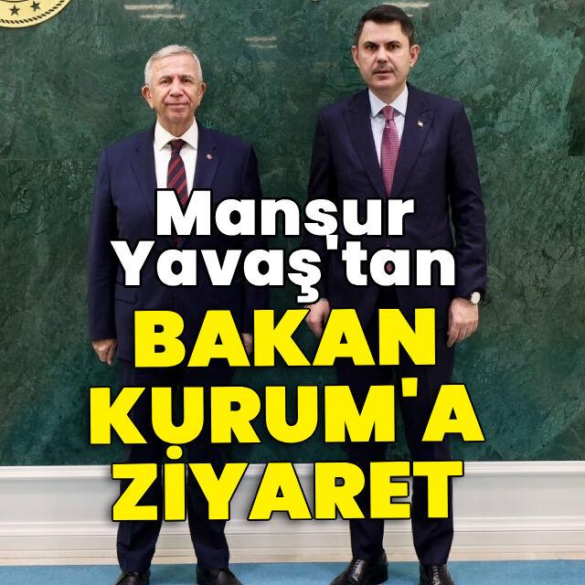 Yavaş'tan Kurum'a ziyaret