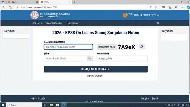 Gözler KPSS sonuçlarında!