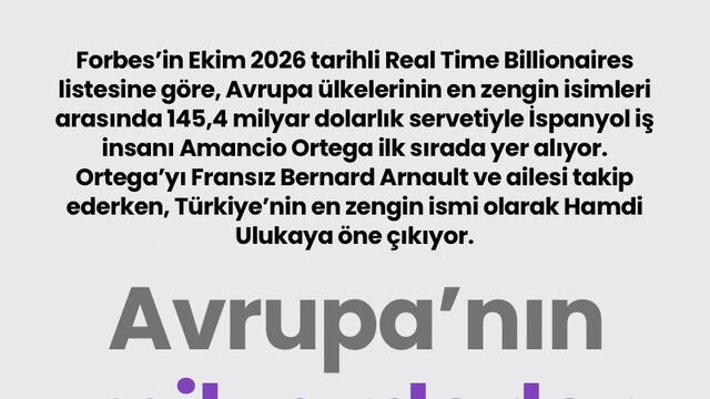 Avrupa'nın milyarderler haritası
