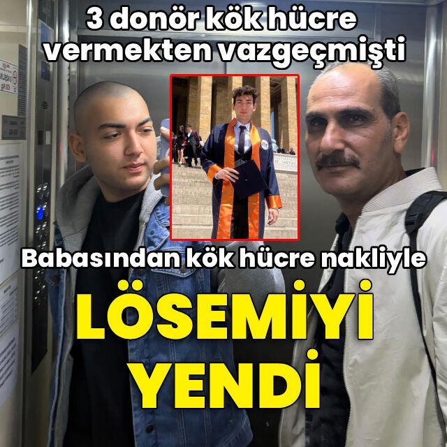 Babasından kök hücre nakli ile lösemiyi yendi