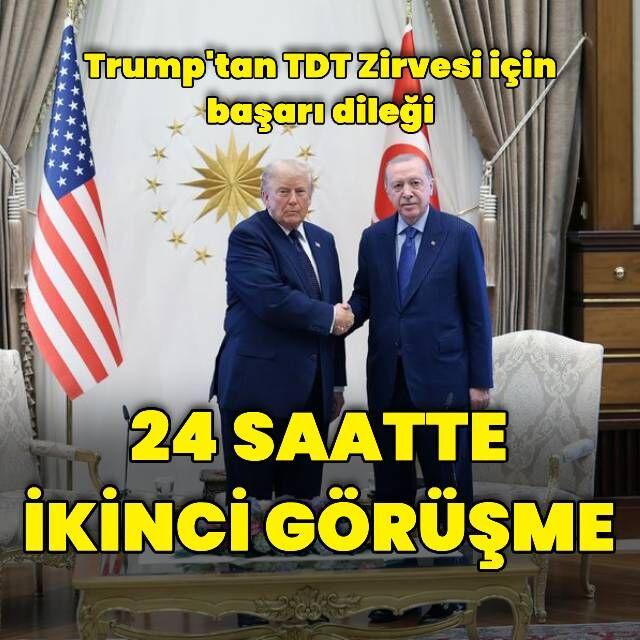Cumhurbaşkanı Erdoğan, Donald Trump'la görüştü