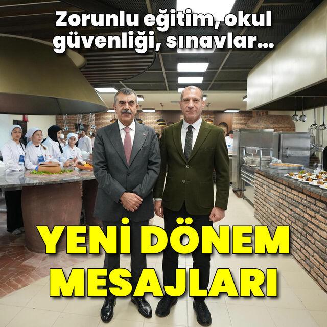 Bakan Tekin'den eğitimde yeni dönem mesajları