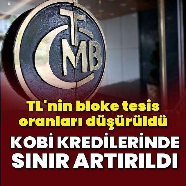 Merkez Bankası'ndan KOBİ kredilerine yeni sınır