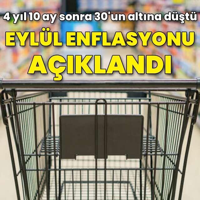 Eylül enflasyonu açıklandı