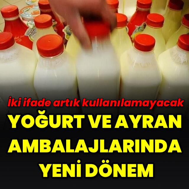 Yoğurt ve ayranda "ekşi maya" ve "kara maya" ifadelerine yasak geliyor