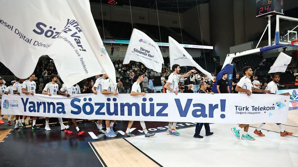 Türk Telekom COP31 mesajını basketbol sahnesine taşıdı