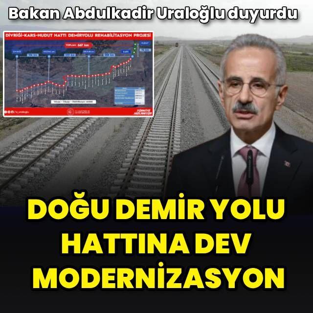 Doğu demir yolu hattına dev modernizasyon