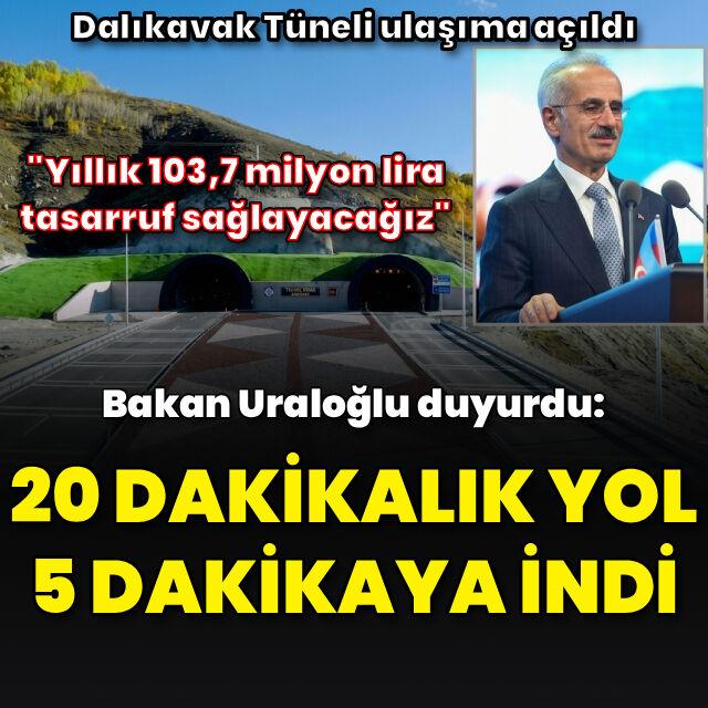 20 dakikalık yol 5 dakikaya indi