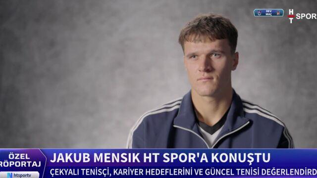 Çekyalı tenis yıldızı Menšík HT Spor'a konuştu!