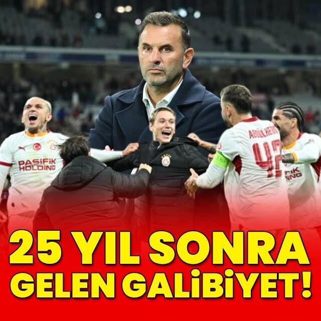 Galatasaray 25 yıl sonra kazandı