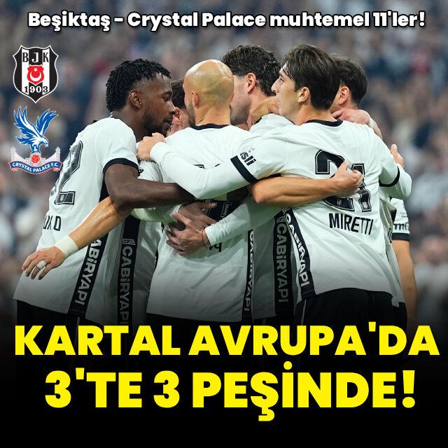 Beşiktaş'ta hedef Avrupa'da 3'te 3!
